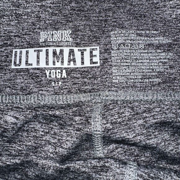 Victorias Secret Pink Women’s S Ultimate Yoga Cropped Leggings Heathered Gray - Picture 6 of 8